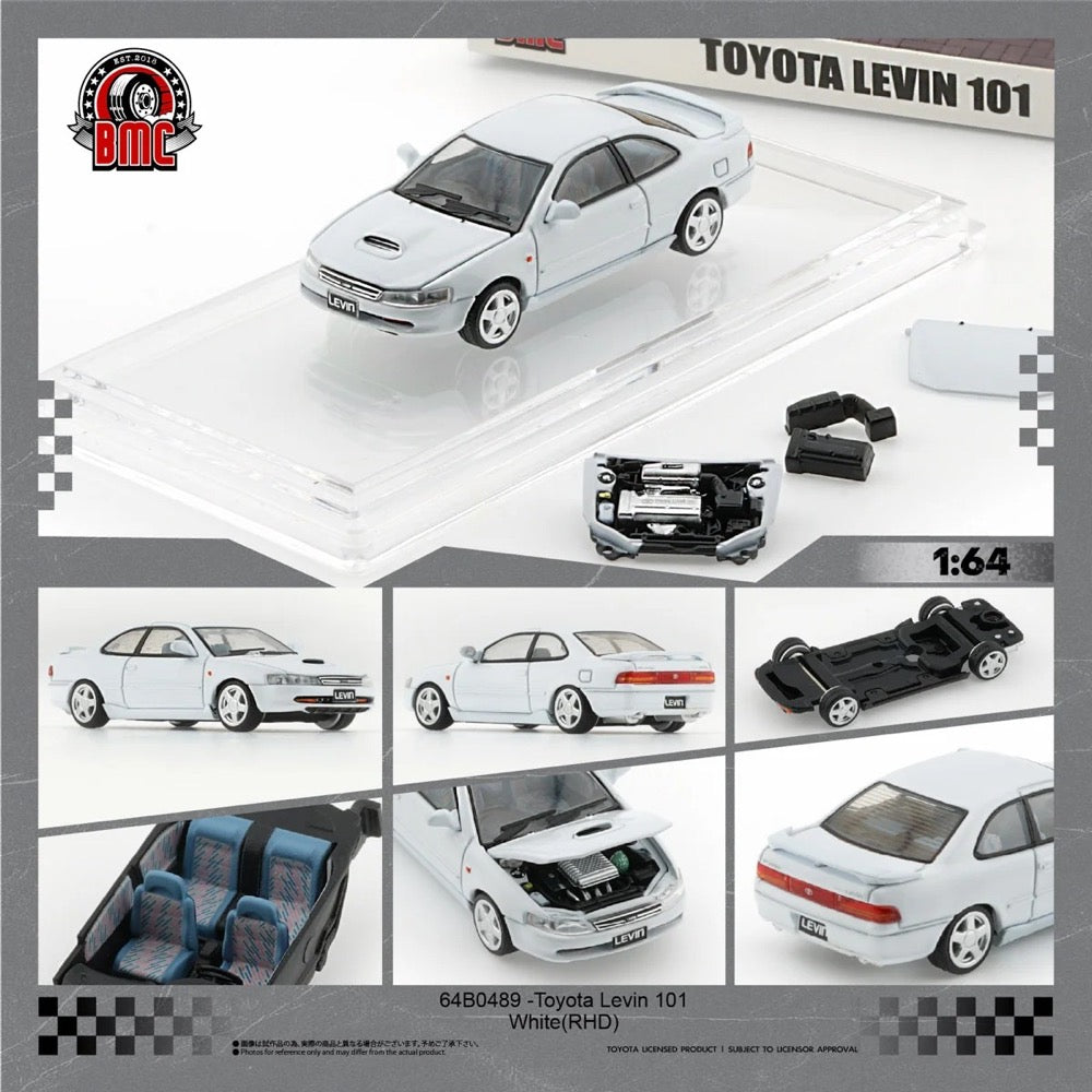BM Creation 1/64 Toyota Levin 101 White