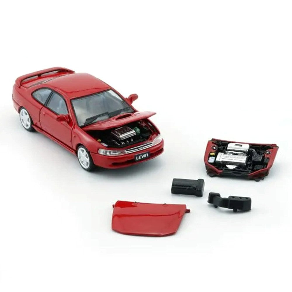 BM Creation 1/64 Toyota Levin 101 Red HK Toy Car Salon 2025