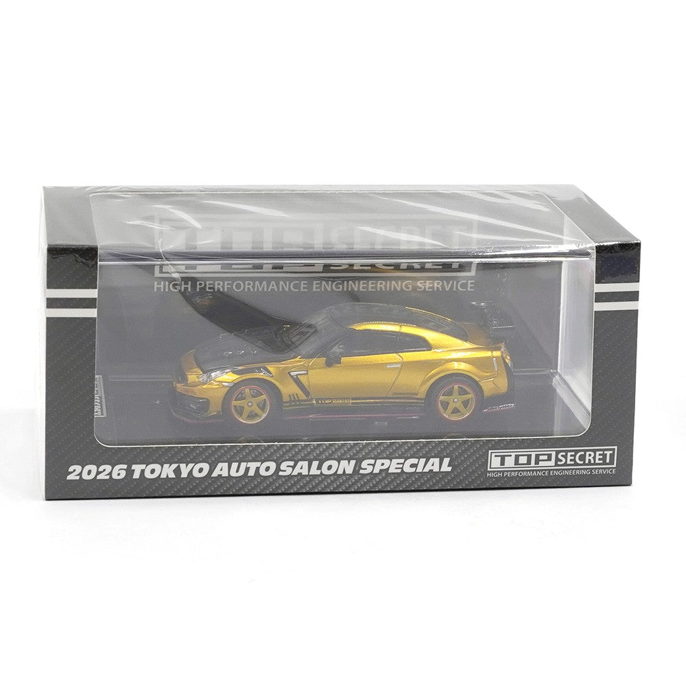 BM Creation 1/64 Top Secret 35 GT-R Gold with Carbon Bonnet TAS 26 Special