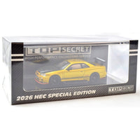 BM Creation 1/64 Top Secret Nissan BNR34 Gold HEC Exclusive