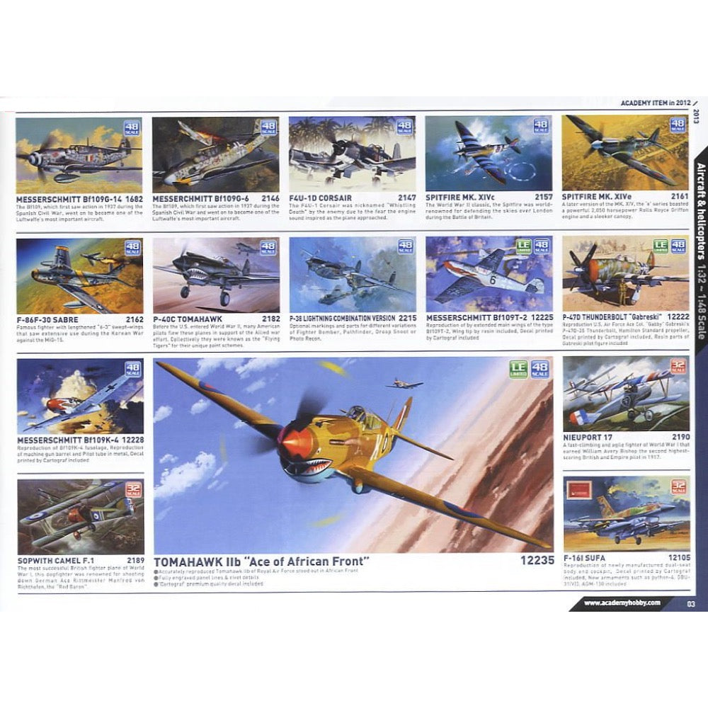 Academy CAT Cyber Hobby Catalogue 2012