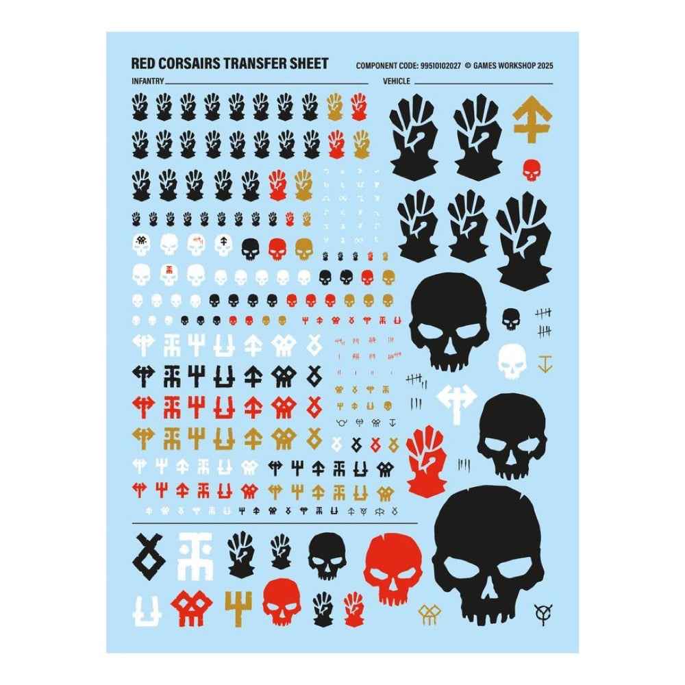 Warhammer 40000 Chaos Space Marines Red Corsairs Upgrades & Transfers