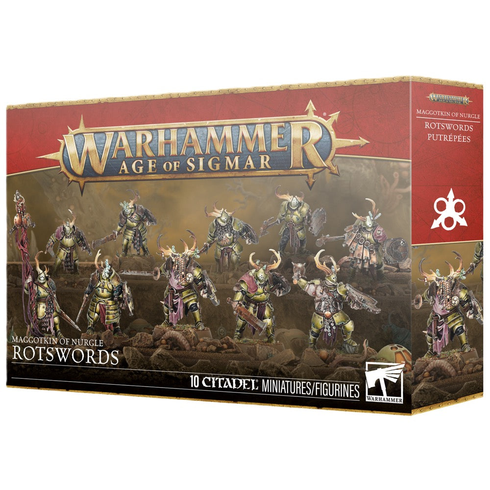 Warhmmer Age of Sigmar Maggotkin Of Nurgle Rotswords