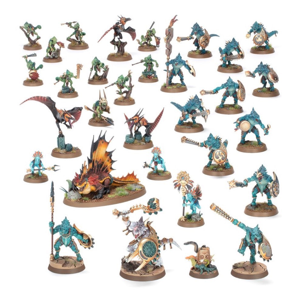 Warhammer Age of Sigmar Spearhead Seraphon Sunblooded Prowlers