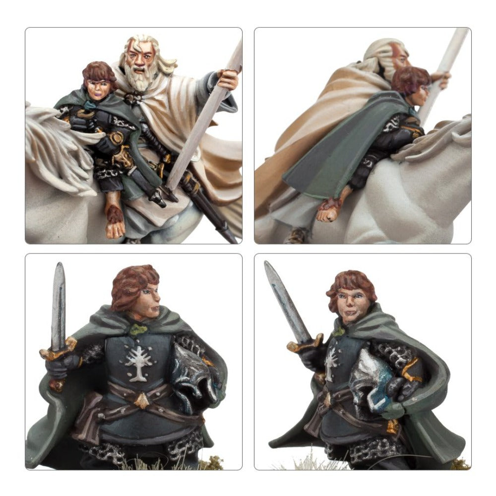 Middle-Earth Gandalf the White and Peregrin Took