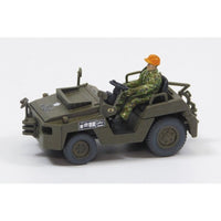 Aoshima A001435 1/72 JGSDF Observation Helicopter OH-1 Ninja With Utility Vehicle Set