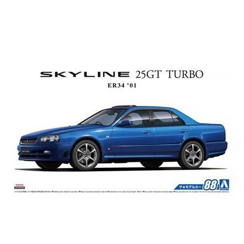 Aoshima 1/24 Nissan ER34 Skyline 25GT Turbo 2001
