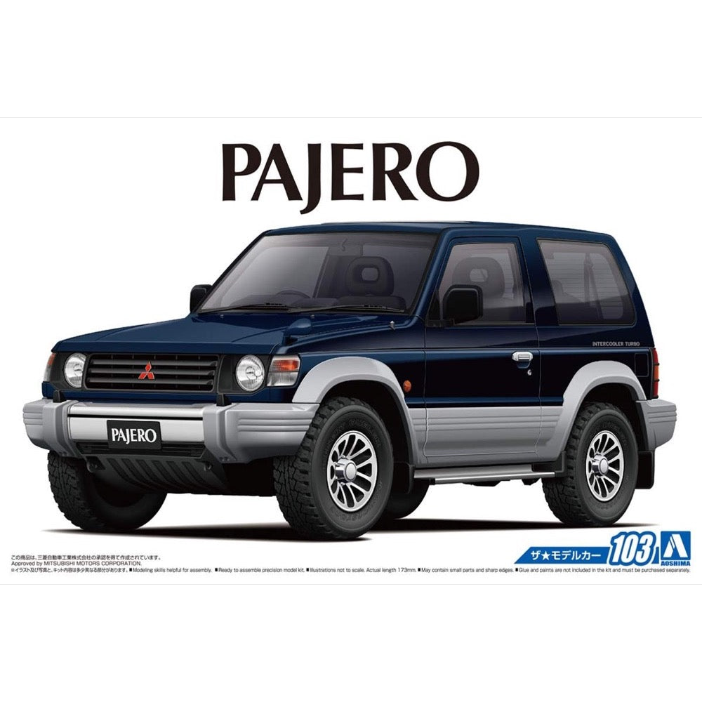 Aoshima A005697 1/24 Mitsubishi V24Wg Pajero Metal Top Wide XR-II 1991 4905083056974
