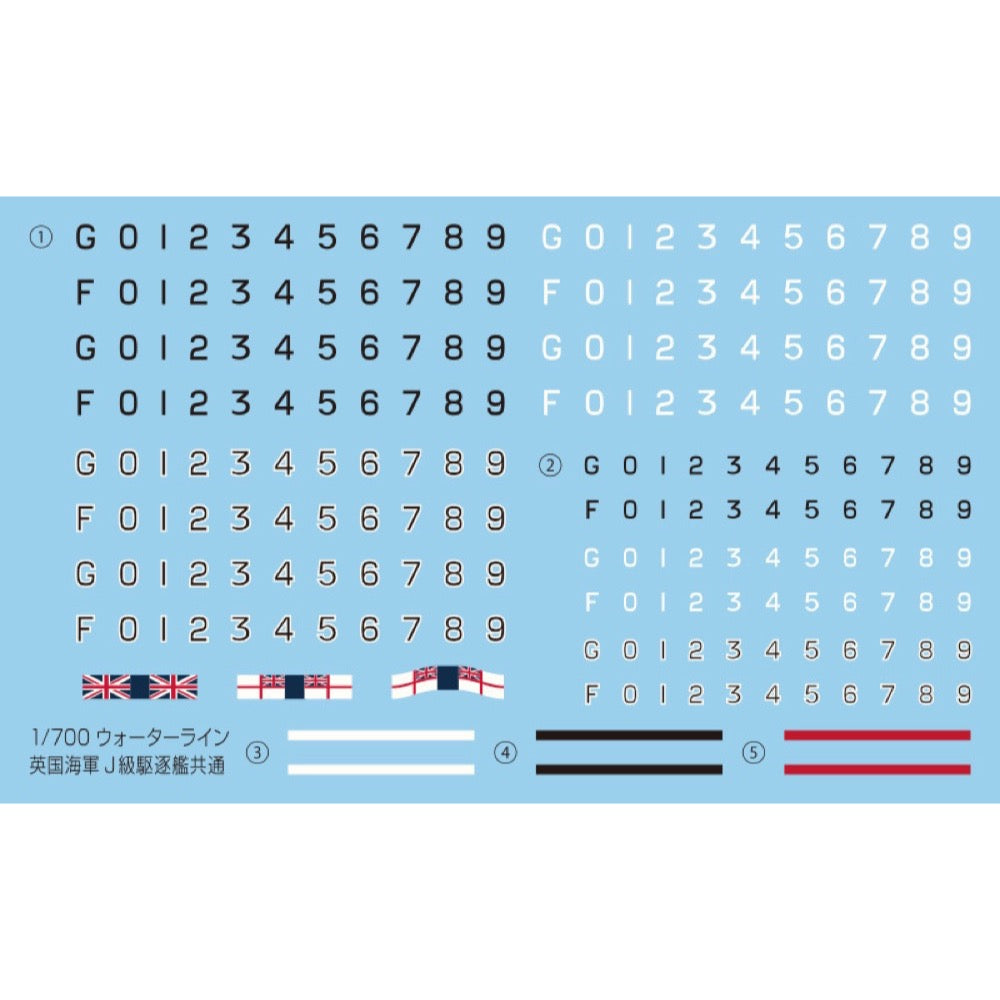Aoshima A005766 1/700 HMS Destroyer Jervis