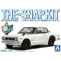 Aoshima A005882 1/32 Nissan Syline 2000 GT-R White Snap Kit