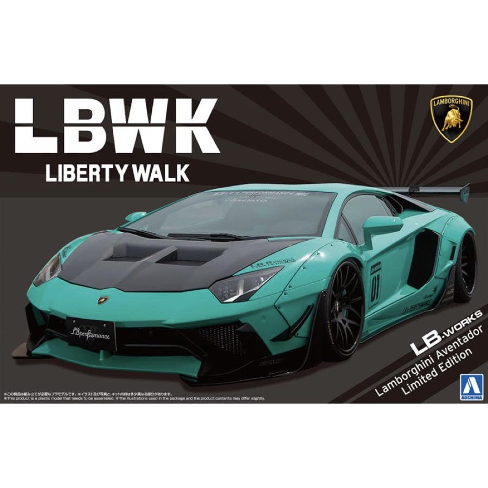 Aoshima A005995 1/24 Lb-Works Lamborghini Aventador Limited Edition Ver.2 4905083059951