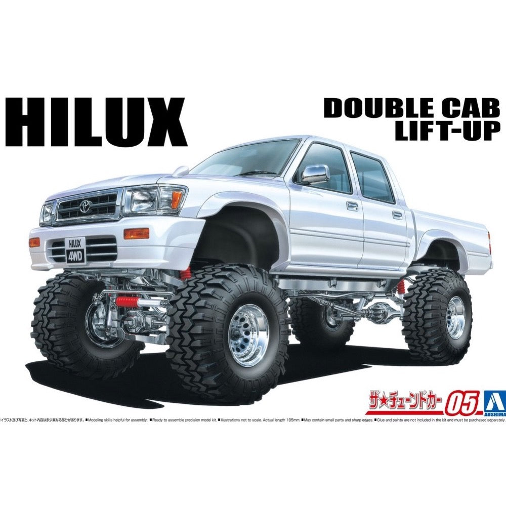 Aoshima A006131 1/24 Toyota LN107 Hilux Pickup Double Cab Lift Up 1994