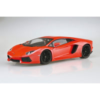 Aoshima A006201 1/24 2011 Lamborghini Aventador Orange Pearl Prepainted 4905083062012