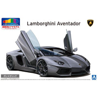 Aoshima A006202 1/24 2011 Lamborghini Aventador Gunmetallic Prepainted