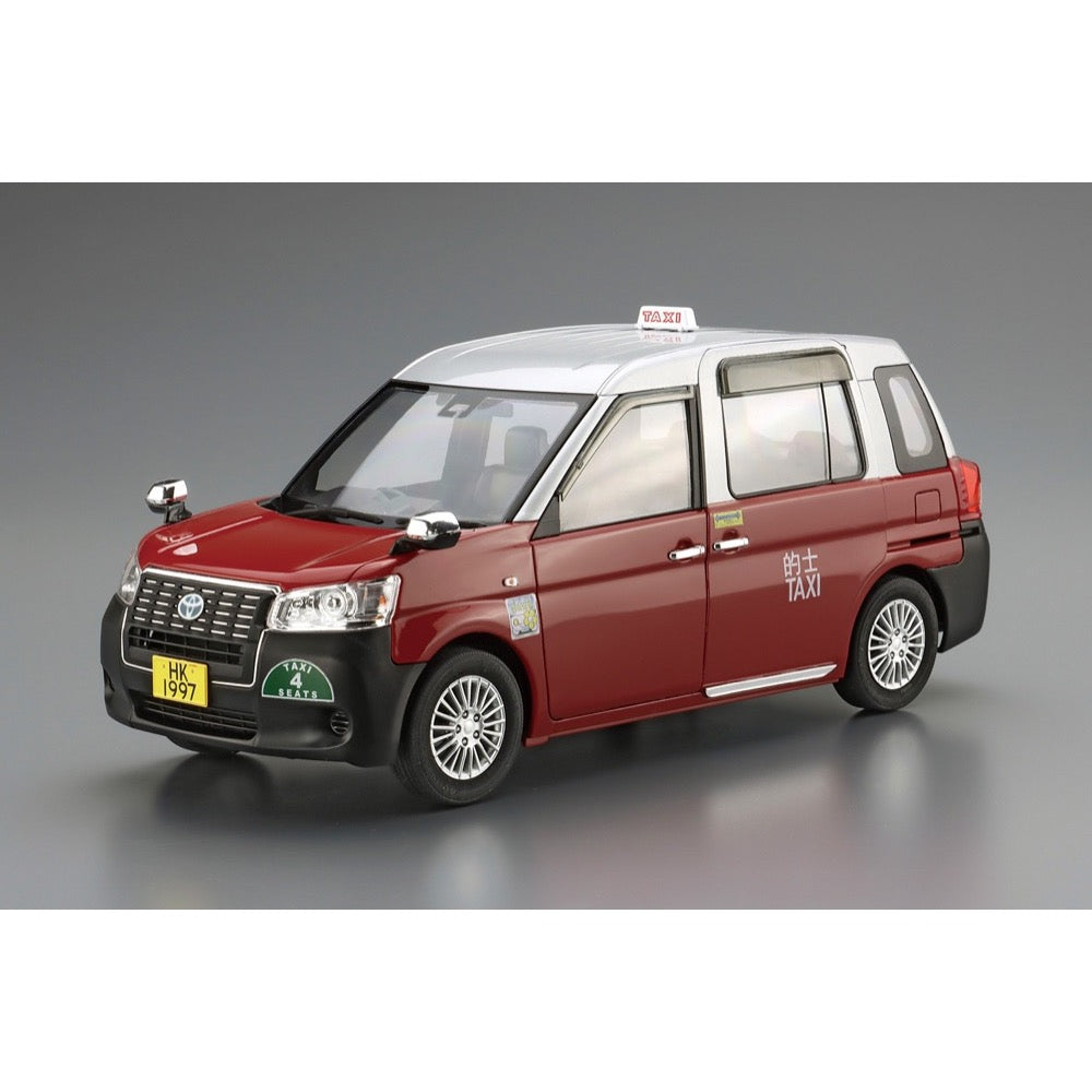 Aoshima A006223 1/24 Toyota NTP10R Comfort Hybrid Hong Kong Taxi 2018