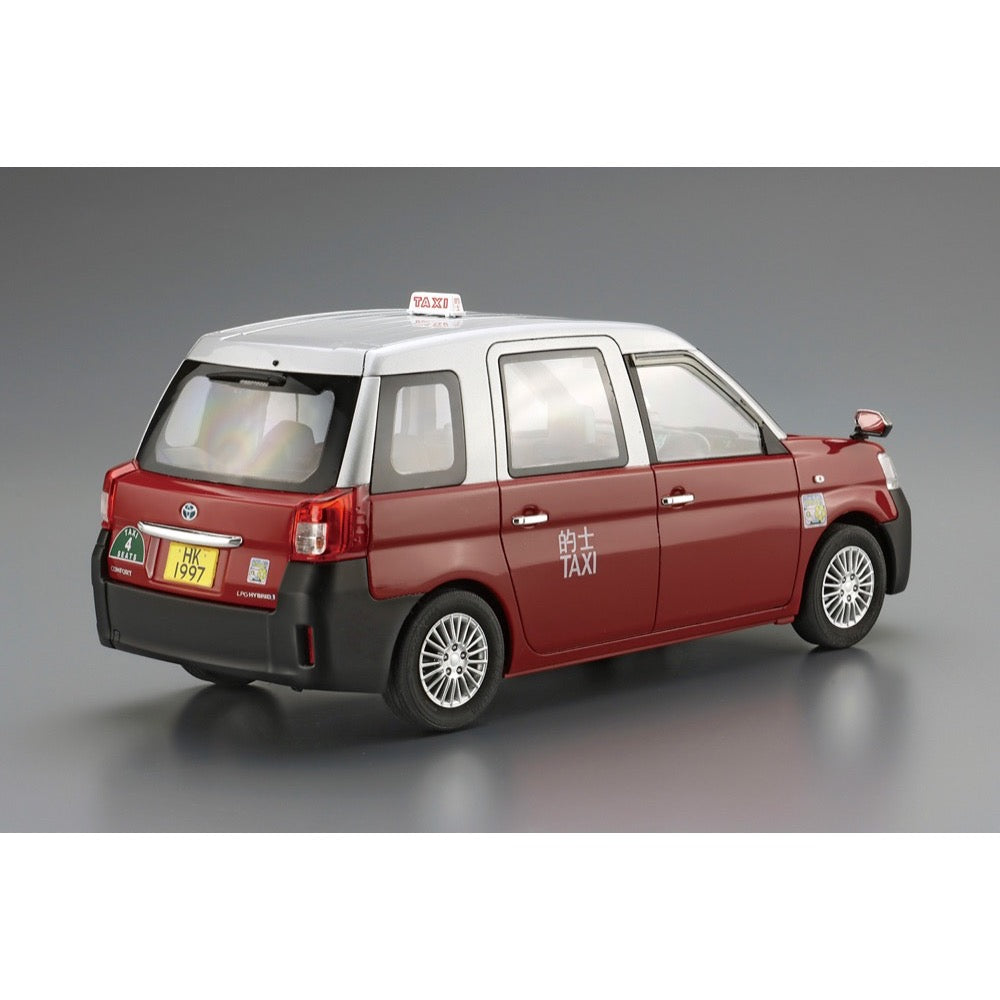 Aoshima A006223 1/24 Toyota NTP10R Comfort Hybrid Hong Kong Taxi 2018