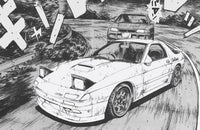 Aoshima A006246 1/24 Initial D Takahashi Ryosuke FC3S RX-7 Comics Vol.11 Akagi Battle Version