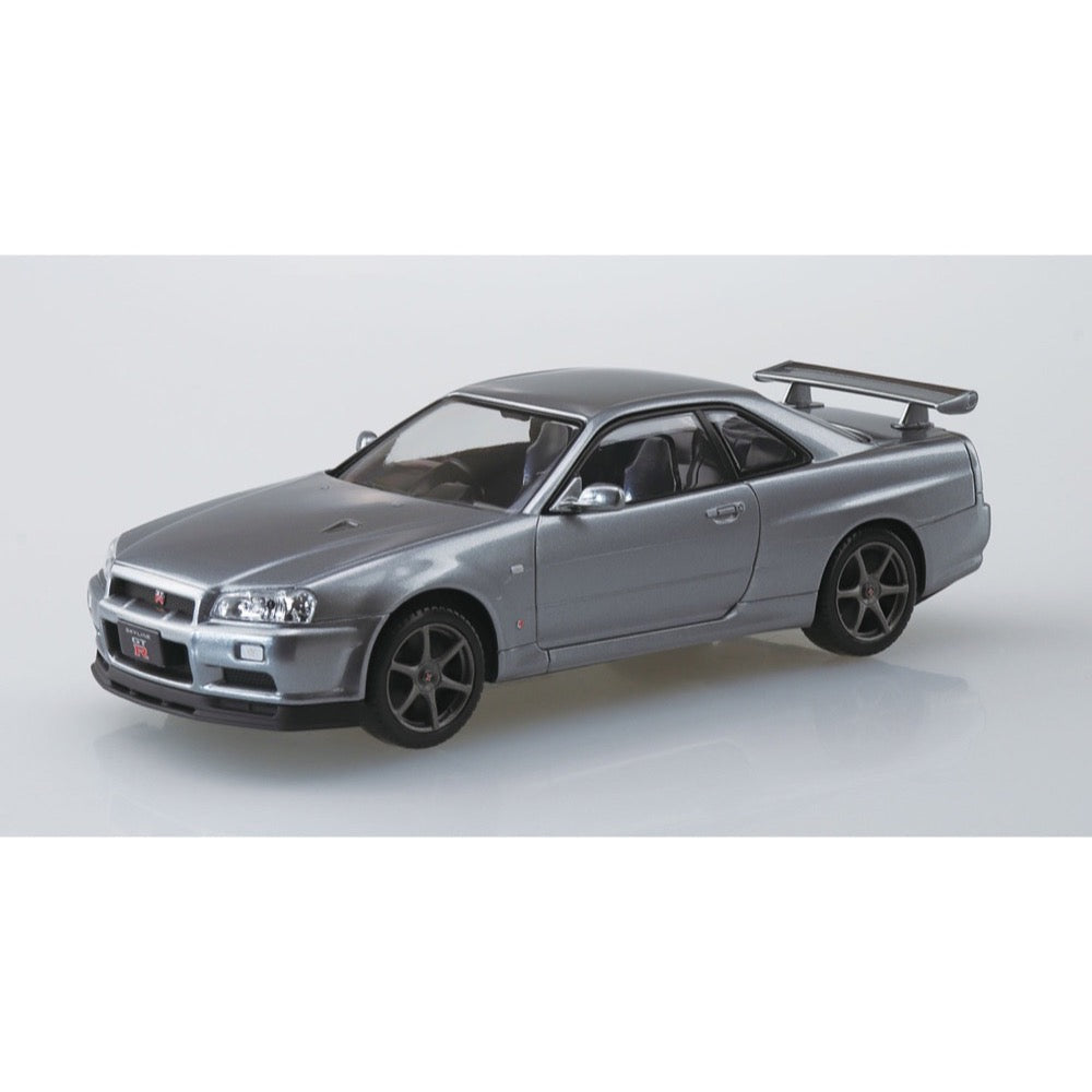 Aoshima A006254 1/32 Nissan R34 Skyline Gt-R Nur Sparkling Silver