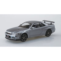 Aoshima A006254 1/32 Nissan R34 Skyline Gt-R Nur Sparkling Silver