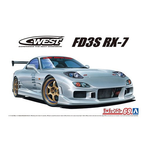 Aoshima A006302 1/24 C-West FD3S RX-7 Mazda 1999