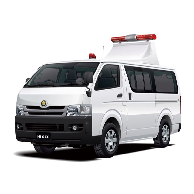 Aoshima 006331 1/24 Toyota TRH200V Hiace Patrol Car 2007