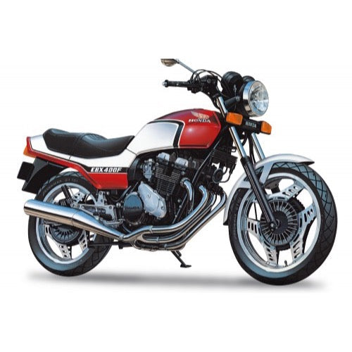 Aoshima A006375 1/12 Honda NC07 CBX400F Candy Pearl Maui Red/Pearl Shell White 1981