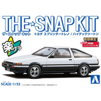 Aoshima A006467 Toyota Sprinter Trueno High-Tech Two Tone White And Black