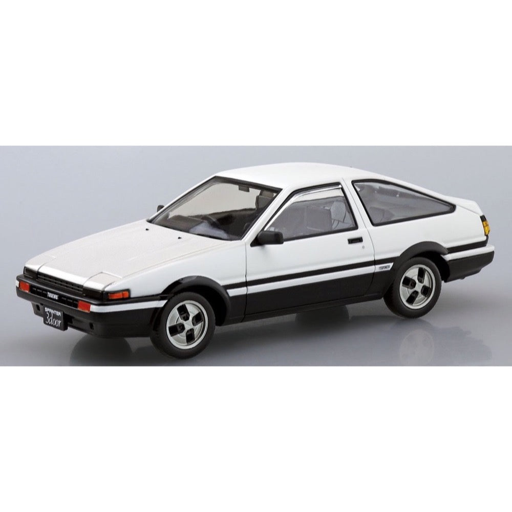 Aoshima A006467 1/32 Toyota Sprinter Trueno High-Tech Two Tone White And Black Snap Kit