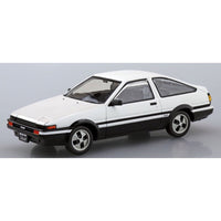 Aoshima A006467 1/32 Toyota Sprinter Trueno High-Tech Two Tone White And Black Snap Kit