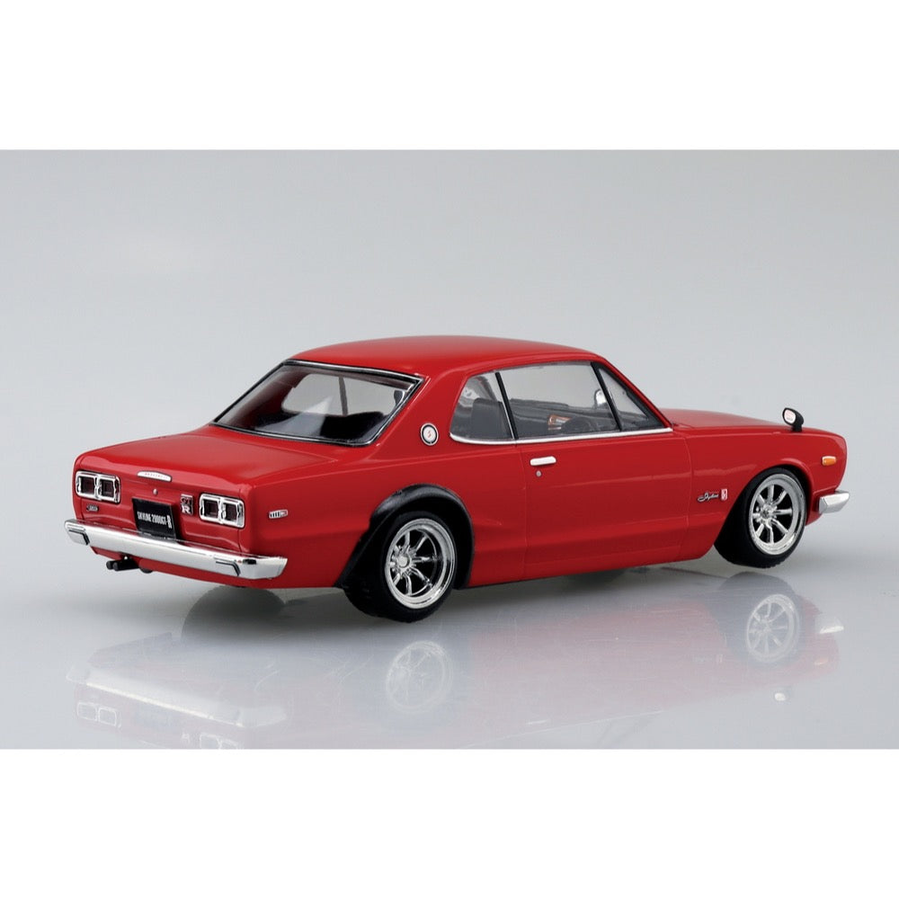 Aoshima A006472 1/32 Nissan Syline 2000 GT-R Custom Wheel Red Snap Kit