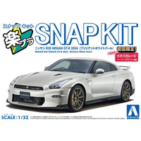 Aoshima 1/32 Snap Nissan R35 Nissan GT-R 2024 (Brilliant White Pearl)