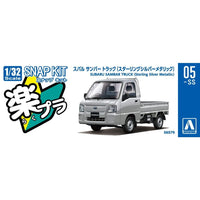Aoshima 1/32 Snap Subaru Sambar Truck (Sterling Silver Metallic)