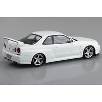 Aoshima A006632 1/32 Nissan R34 Skyline GT-R Custom Wheel White Pearl Snap Kit