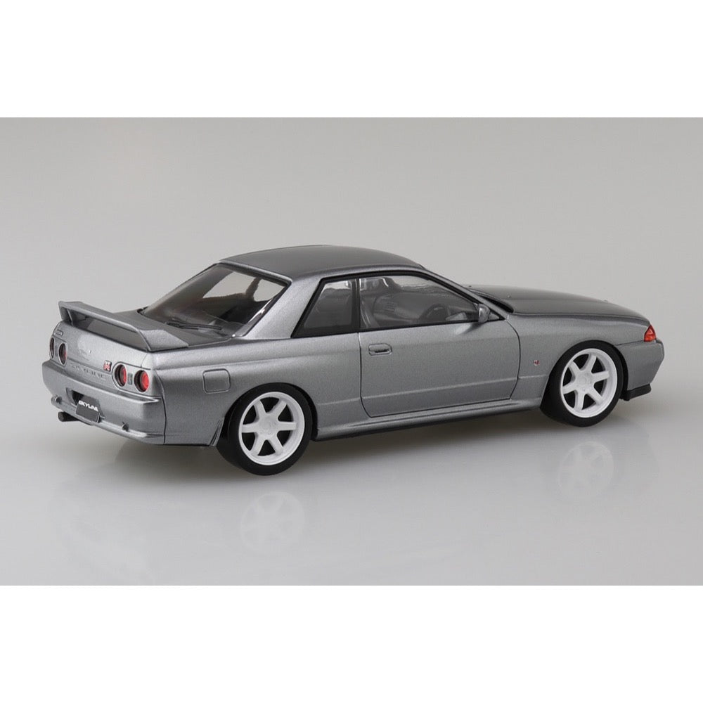 Aoshima A006637 1/32 Nissan R32 Skyline GT-R Custom Wheel Spark Silver Snap Kit No.14-SP4