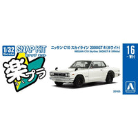 Aoshima 1/32 Snap Nissan C110 Skyline GT-R Custom (White)