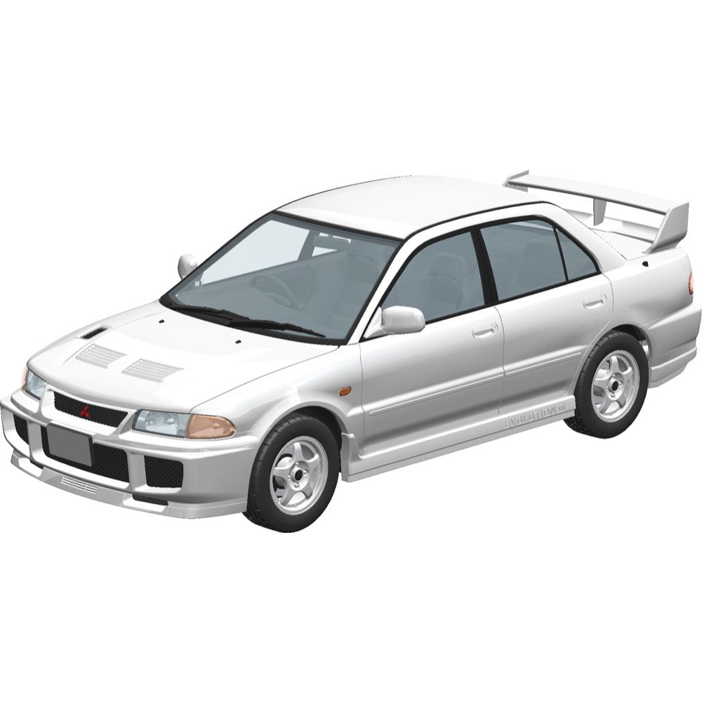 Aoshima 006780 1/24 Snap CE9A Lancer Gsr Evolution III 1995 Scotia White