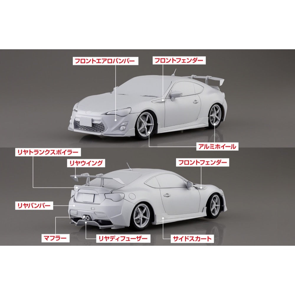 Aoshima A006784 1/24 Katagiri Kanata ZN6 Toyota86 Comics Vol.14 Seaside double-lane ver.