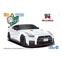 Aoshima 006786 1/24 Snap R35 Nissan Gt-R Nismo 2017 Brilliant White Pearl