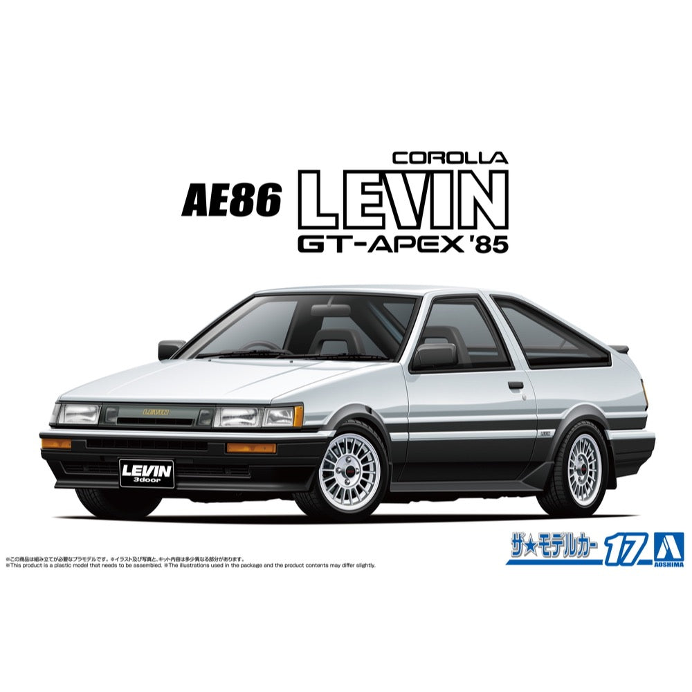 Aoshima A006931 1/24 Toyota AE86 Corolla Levin GT-Apex '85