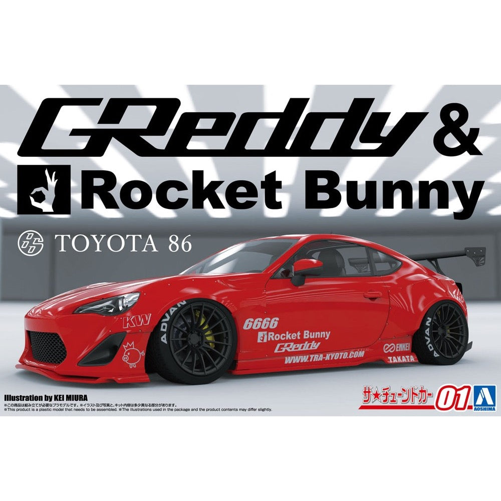 Aoshima 020087 1/24 ZN6 Toyota 86 '12 Greddy & Rocket Bunny Enkei Ver. Toyota 4905083200872