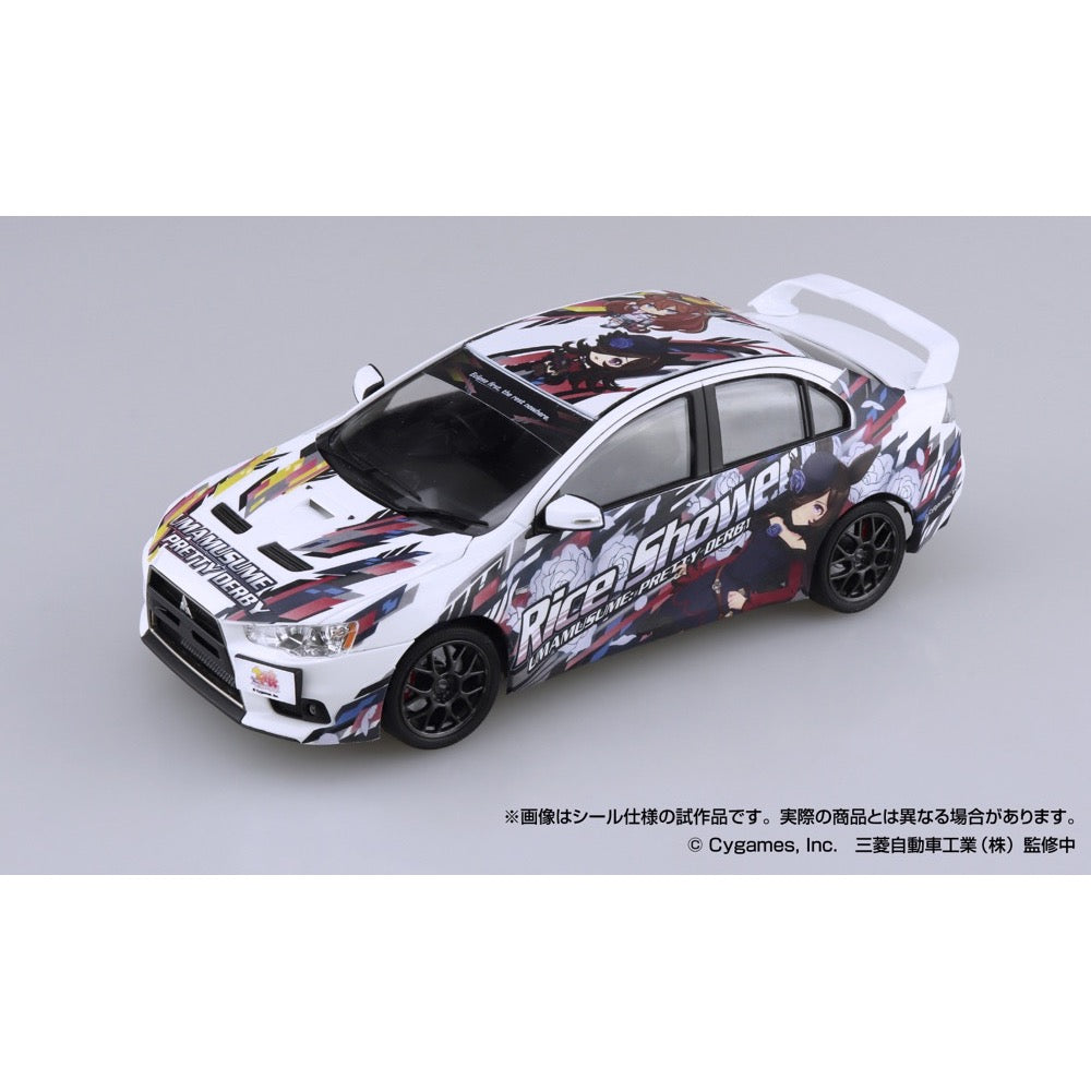 Aoshima A020128 1/24 Umamusume: Pretty Derby Ver.2 Cz4A Lancer Evolution X Final Edition 2015 (Mitsubishi)