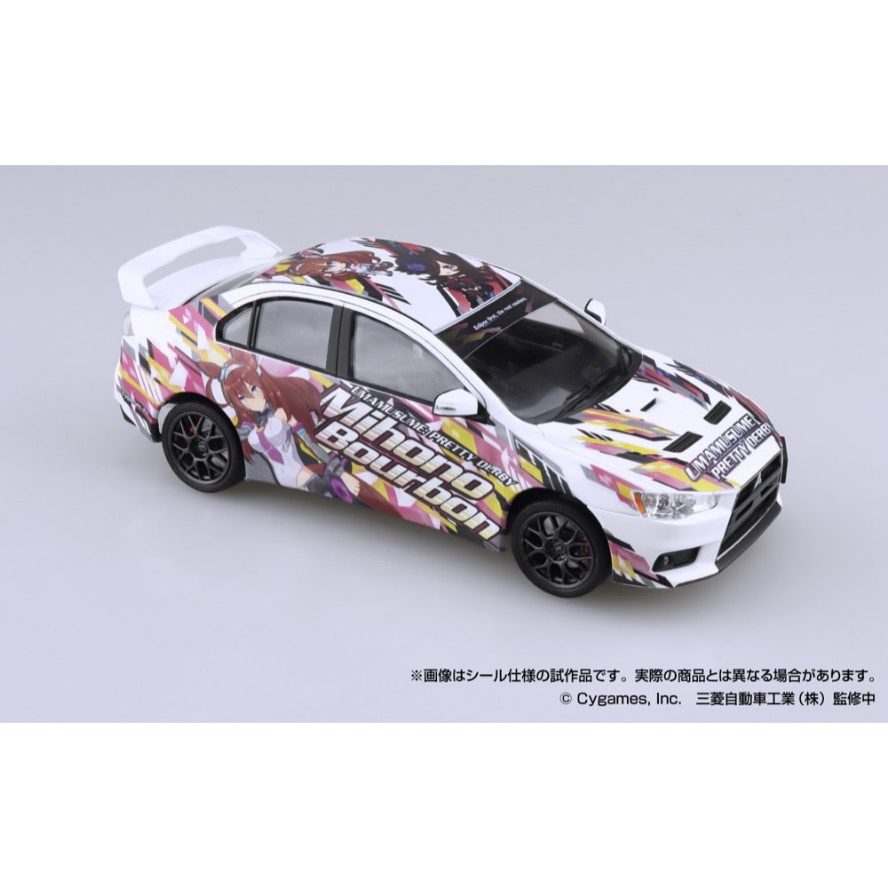 Aoshima A020128 1/24 Umamusume: Pretty Derby Ver.2 Cz4A Lancer Evolution X Final Edition 2015 (Mitsubishi)