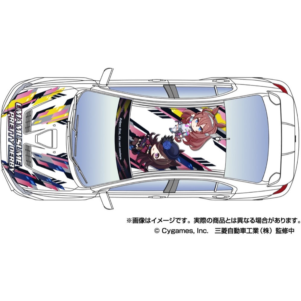 Aoshima A020128 1/24 Umamusume: Pretty Derby Ver.2 Cz4A Lancer Evolution X Final Edition 2015 (Mitsubishi)