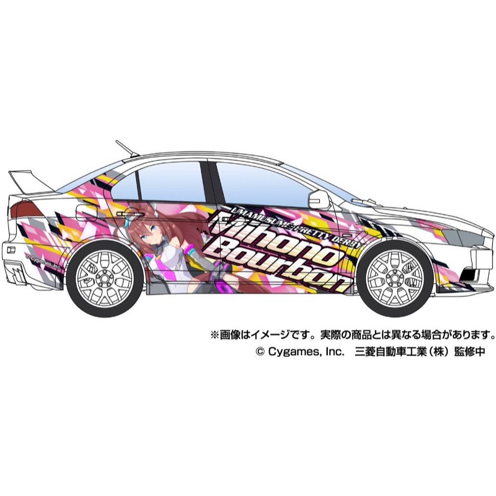 Aoshima A020128 1/24 Umamusume: Pretty Derby Ver.2 Cz4A Lancer Evolution X Final Edition 2015 (Mitsubishi)