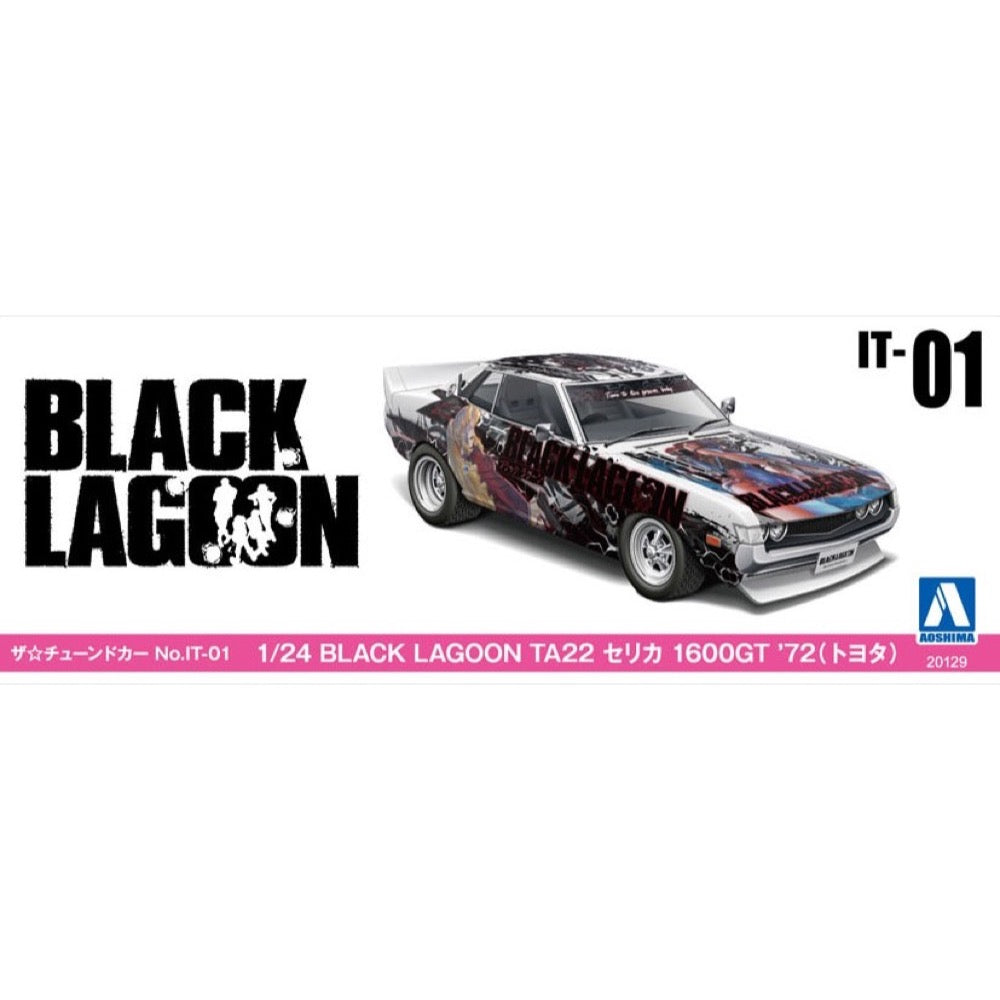 Aoshima A020129 1/24 Black Lagoon TA22 Celica 1600GT `72 (Toyota) 4905083201299