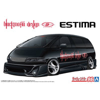 Aoshima A020161 1/24 Black Mafia Tcr11W Estima '98 Toyota 4905083201619