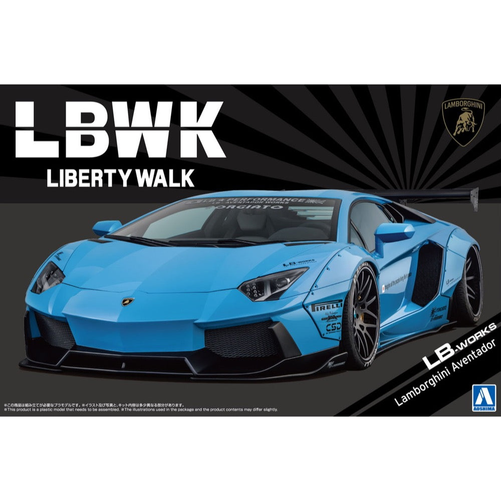 Aoshima 020232 1/24 LB-Works Lamborghini Aventador Ver.1 4905083202326