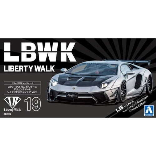 Aoshima 020233 1/24 LB-Works Lamborghini Aventador Limited Edition Ver.1 4905083202333