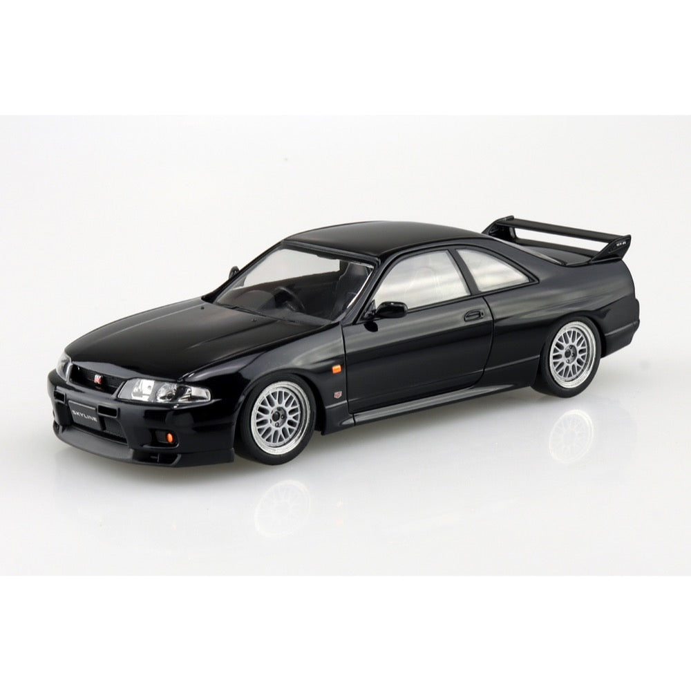 Aoshima 020417 1/32 Snap Nissan R33 Skyline Gt-R Custom Wheel Black