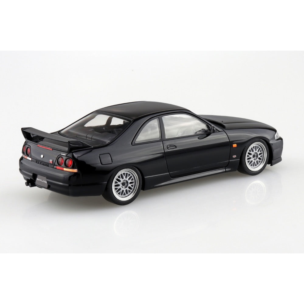 Aoshima 020417 1/32 Snap Nissan R33 Skyline Gt-R Custom Wheel Black